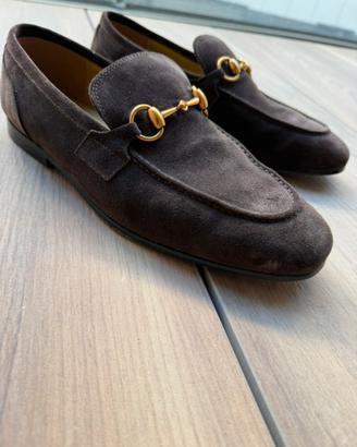 Mocassino gucci pelle scamaociata marrone tg 41