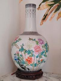 vaso cinese dipinto a mano