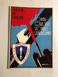 4 cartoline storia del fascismo 