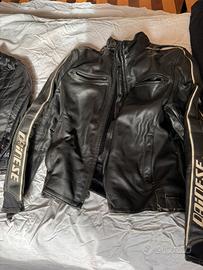 Set abbigliamento moto in pelle dainese