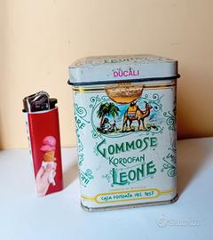 Scatola latta vintage pastiglie Leone