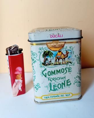 Scatola latta vintage pastiglie Leone