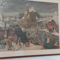 puzzle raffigurante il dipinto"Paesaggio invernal