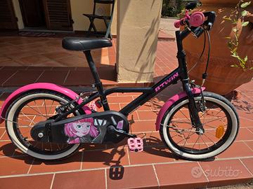 bici Decathlon bambina 16" 4-6 anni