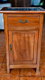 comodino legno massello