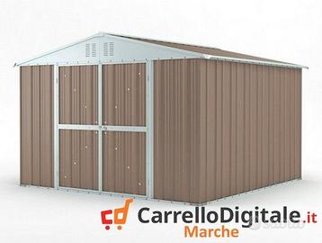 Box struttura lamiera Acciaio 327x307 tortora