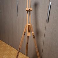 Cavalletto da pittore in legno regolabile