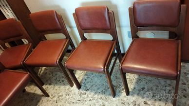 Sedie da soggiorno, salotto in legno.