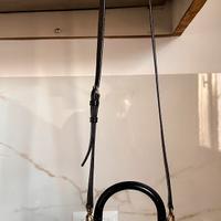 Balenciaga Hourglass piccola borsa nera pelle