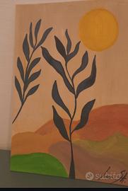 Quadro moderno fatto a mano – Paesaggio astratto c