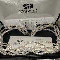 collana di perle chiusura argento vintage collezio