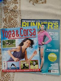 2 riviste, Running's  febbraio 2017, Yoga &Corsa  