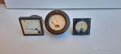 Strumenti di Misura Analogici Vintage da Pannello