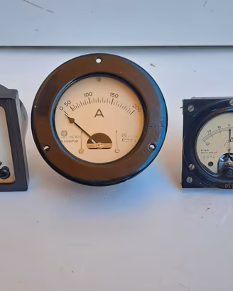 Strumenti di Misura Analogici Vintage da Pannello