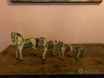 Cavalli in legno - anni 50