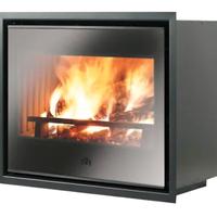 stufa inserto legna  a incasso 