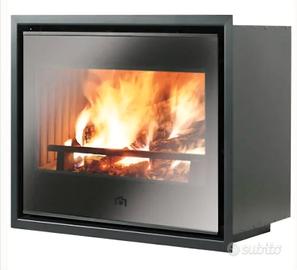 stufa inserto legna  a incasso 