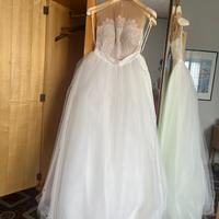 Abito da sposa tulle e pizzo