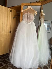 Abito da sposa tulle e pizzo
