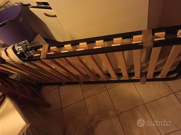 2 Reti a doghe singole 80x190 con piedini