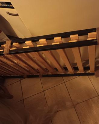 2 Reti a doghe singole 80x190 con piedini