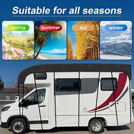 Copertura Per Camper E Roulotte – Impermeabile, Tessuto Oxford 210D, Traspirante, Protezione UV E Antigelo