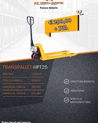 Transpallet 20-25q - Manuali ed elettrici