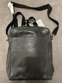 Zaino in pelle On Earth con etichetta mai usata