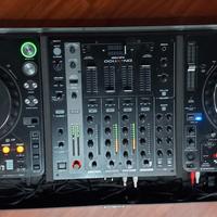 Console 2 Cdj1000 mk3 mixer Denon DN-1100x 