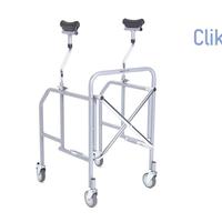 Deambulatore in acciaio pieghevole marca Moretti