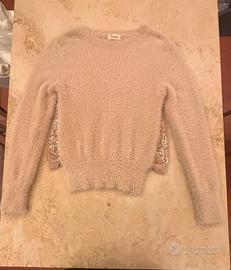 Maglioncino rosa con paiettes