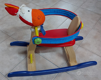 Cavallo dondolo di legno (1-4 anni)