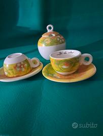 Set 2 tazzine con zuccheriera Thun