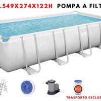 Piscina Bestway  549x274x122h con pompa a Filtro