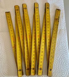 Metro Pieghevole Vintage in Legno - 2 Metri - Per