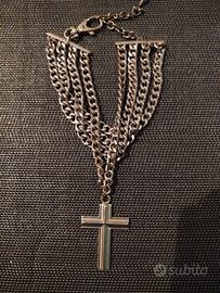 Collier a catena con croce