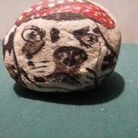 Sasso dipinto a mano