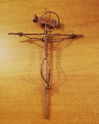 Crocefisso in rame artistico