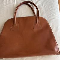 Borsa grande in pelle colore cuoio