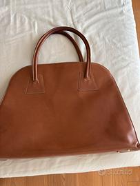 Borsa grande in pelle colore cuoio