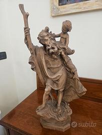 Statua legno San Cristoforo