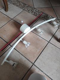 Lampadario - Barra con 4 faretti 