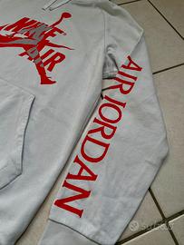 Felpa Nike Air Jordan uomo L bianca con stampe