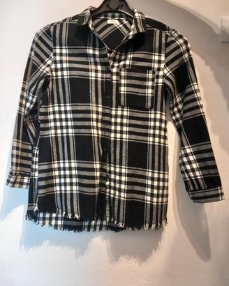 Camicia quadri bianco e nero