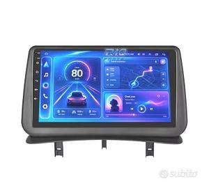 RADIO GPS 9'' ANDROID 13 RENAULT CLIO 3 05-14 2 DI