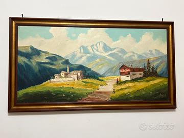 quadro paesaggio montano di montagna