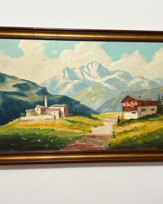 quadro paesaggio montano di montagna
