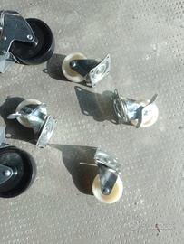 set ruote per carrello 