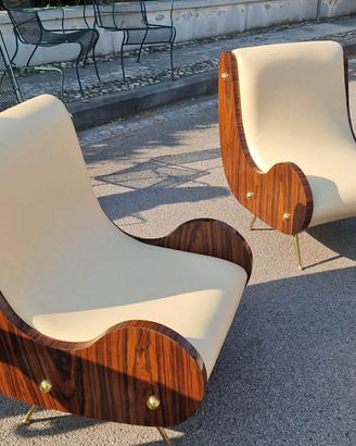 Coppia di poltrone di alta ebanisteria
