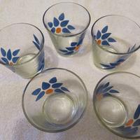 Set 5 bicchieri parmalat